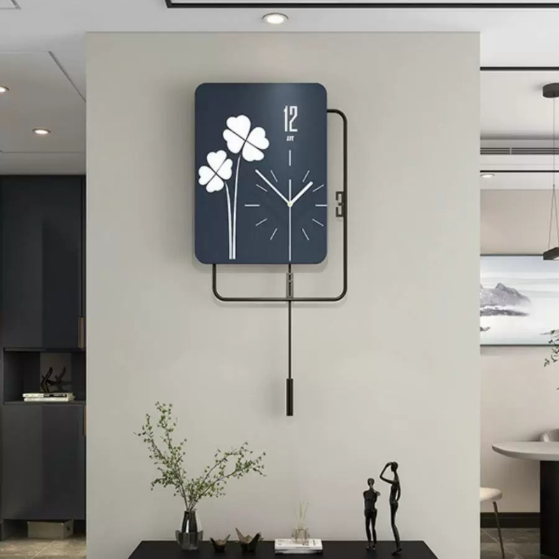 Luxury Lifestyle Aesthetic - Relógio de Parede Minimalista Estilo Chinês,
