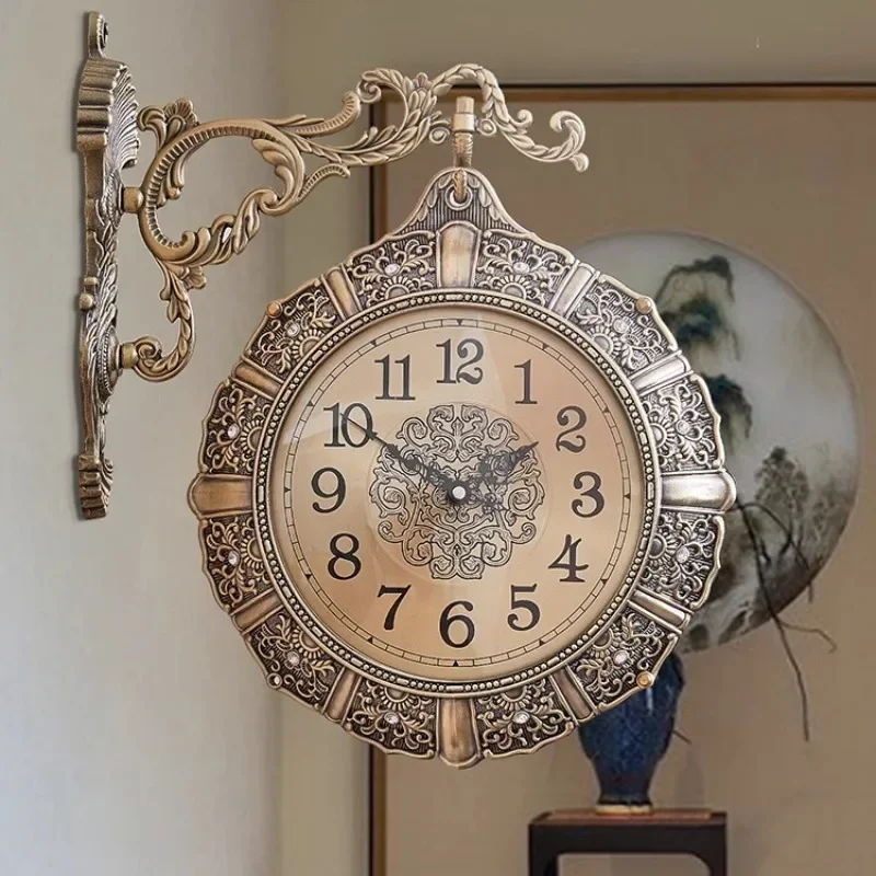 Luxury Lifestyle Aesthetic - Relógio de Parede Retro Nórdico Silencioso,