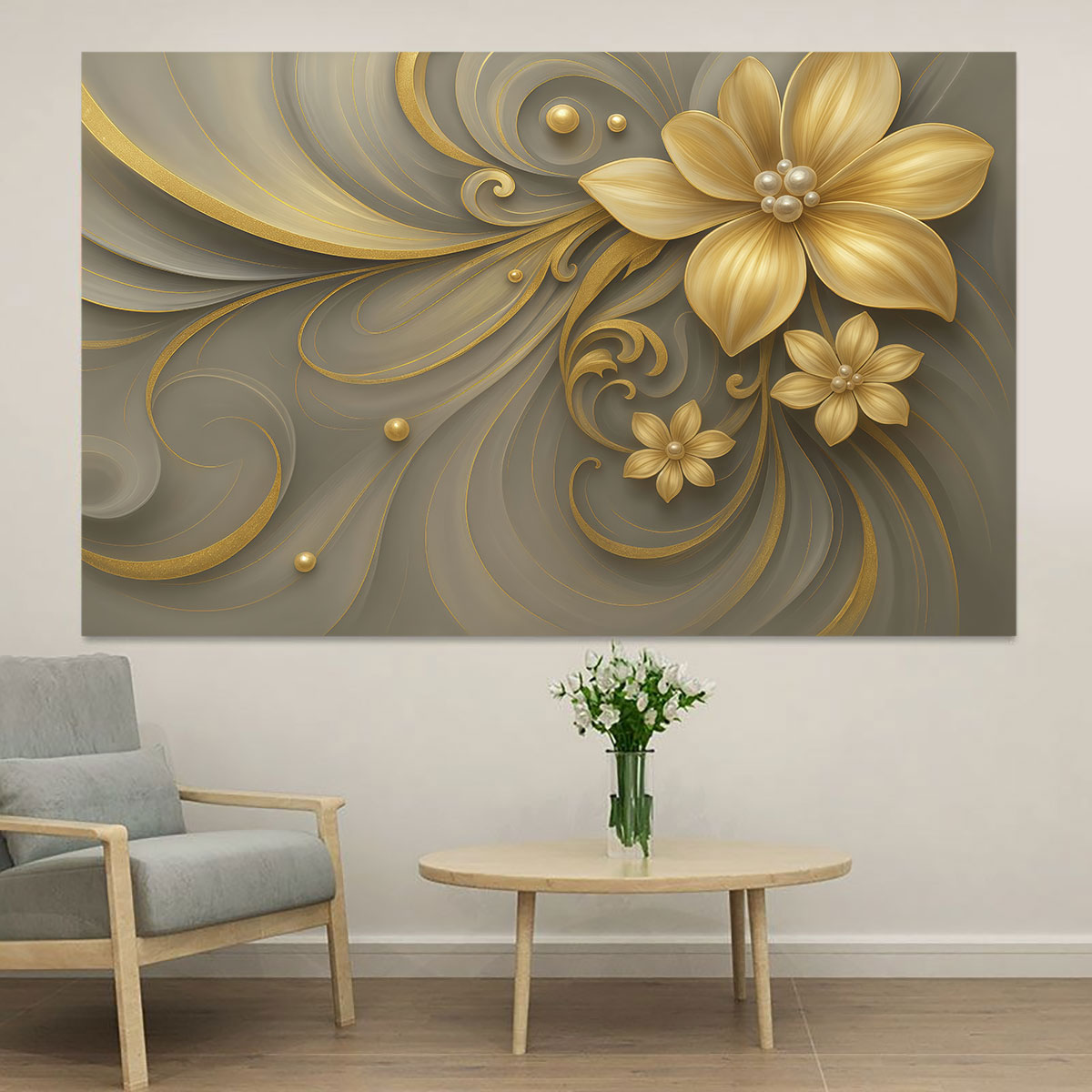 Luxury Lifestyle Furniture - Adesivo de Parede Circular de PVC