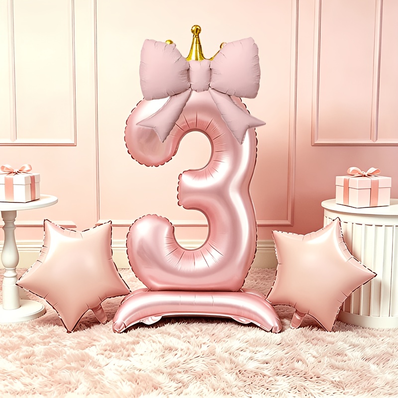 Balões 3D Rosa Luxo Leve 0-9,  - Luxury Lifestyle Photography avaliação e preço